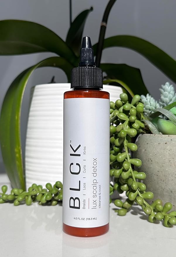 BLCK Lux Scalp Detox Hair Serum Cleanser for Braids, Locs, Curls and Kinks