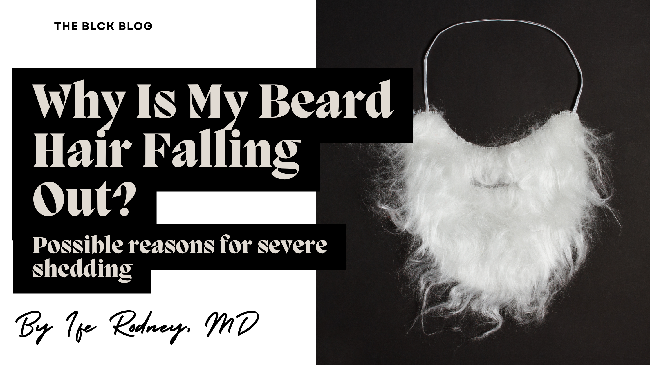 Led Beard Fall Why Is My Beard Hair Falling Out? – BLCK Hair Care